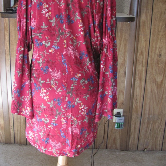Rodeo Fox  Cranberry Field Bell-Sleeve Tunic  Bran - Picture 7 of 8